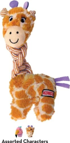 KONG Knots Twists – Hondenspeelgoed Met Touw – Kauwspeeltje – Flostouw – Exta Sterk – Met Pieper - Md/Lg -Hondenbenodigdheden 590x1200