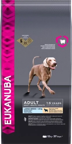 Eukanuba Dog Adult Large Breed Lam/Rice - 12 KG -Hondenbenodigdheden 602x1200