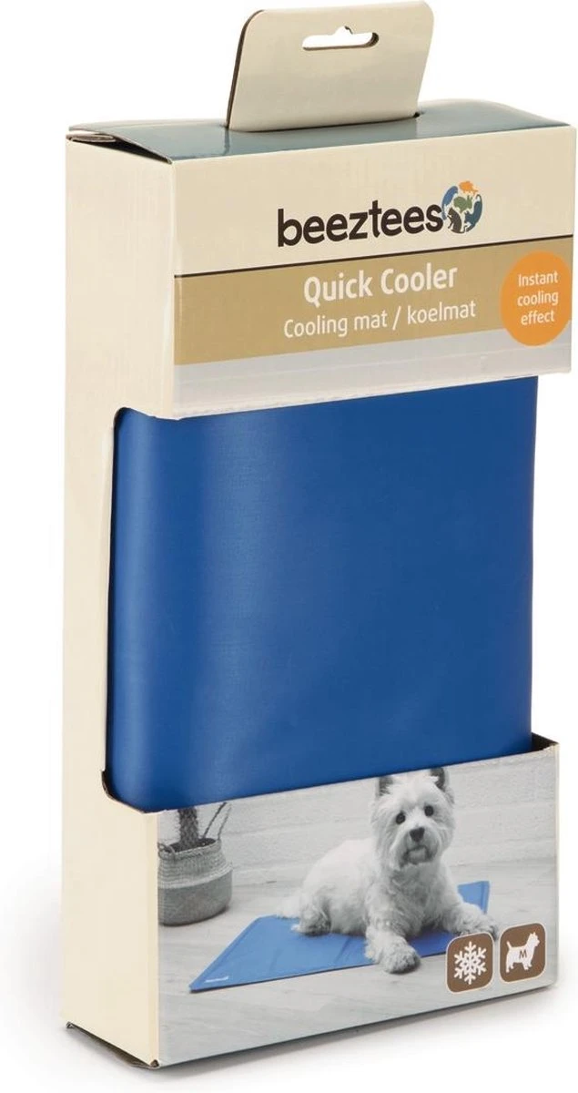 Beeztees Quick Cooler Koelmat Izi - Hondenmat - Blauw - 65x50 Cm 2 Beeztees Quick Cooler Koelmat Izi - Hondenmat - Blauw - 65x50 Cm - Afbeelding 2