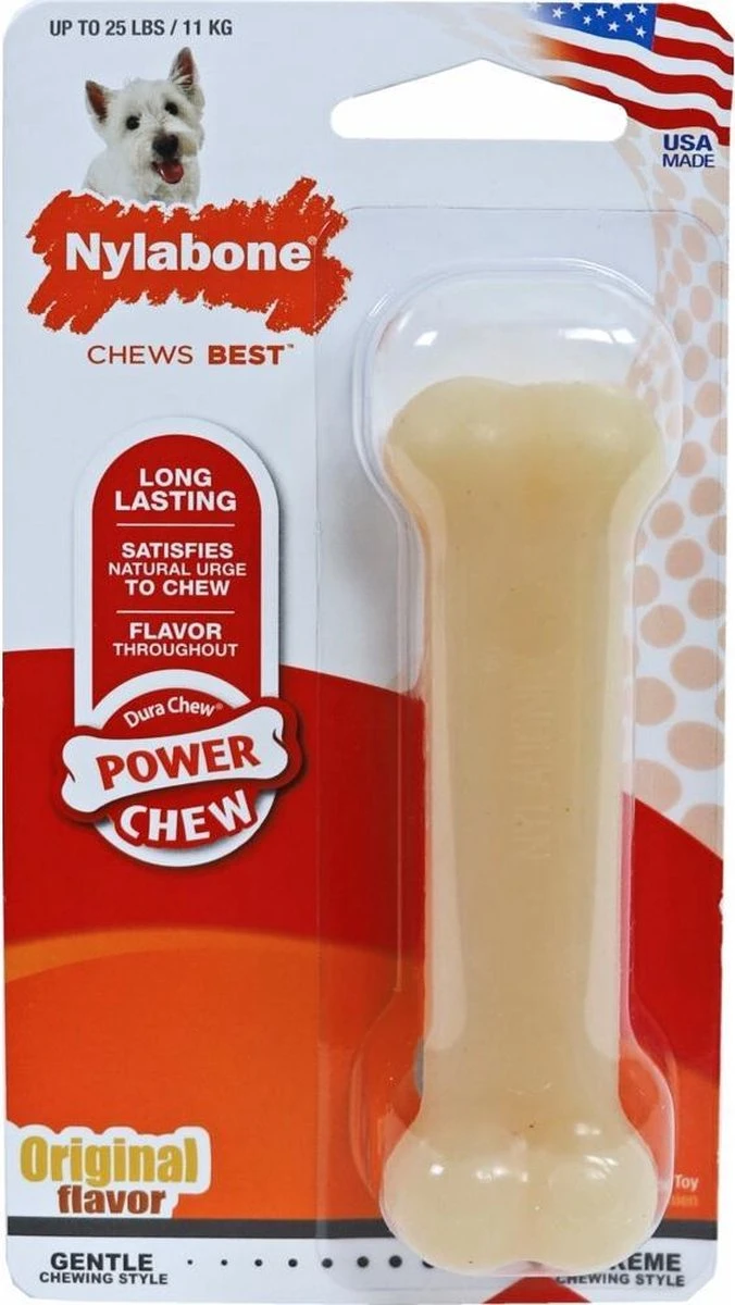 Nylabone Harde Bijters Kluif - Ham - Voor Honden Tot 10 Kg 1 Nylabone Harde Bijters Kluif - Ham - Voor Honden Tot 10 Kg