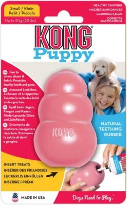 Kong Puppy - Kauwbot Hondenspeelgoed Small - Kauwbot - 85mm X 42mm - Groen/Wit -Hondenbenodigdheden 742x1200 5