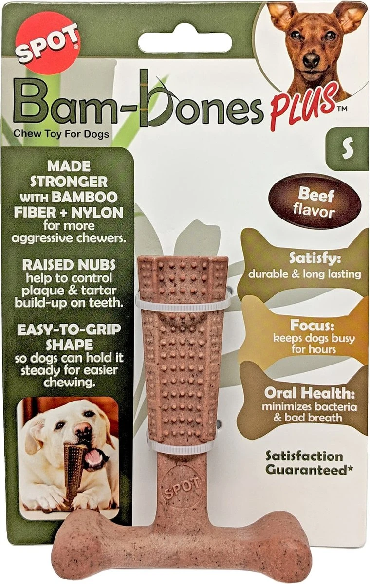 Spot Bam-Bones Plus Easy Grip - Veilig Kauwbot Voor Honden - Speciaal Voor Sterke Kauwers - Verzorgt Het Gebit Van De Hond - Rund Of Kip - S/M/L - Maat: Large, Smaak: Kip 4 Spot Bam-Bones Plus Easy Grip - Veilig Kauwbot Voor Honden - Speciaal Voor Sterke Kauwers - Verzorgt Het Gebit Van De Hond - Rund Of Kip - S/M/L - Maat: Large, Smaak: Kip - Afbeelding 4