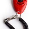 Merkloos Petshop ACE – Clicker – Hond – Training – Honden Training – Met Bevestiging - Rood