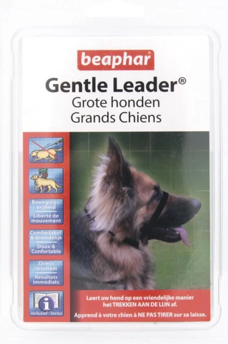Beaphar Gentle Leader - Zwart - 54 Cm - Grote Honden 4 Beaphar Gentle Leader - Zwart - 54 Cm - Grote Honden - Afbeelding 4