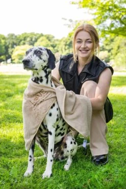 Pepets© – Hondenhanddoek – Honden Handdoek – Microvezel Handdoek – Handdoek Hond – Hondendeken – Droogdoek Hond – Dierendeken – Absorberend – 100*50CM - Beige - GRATIS Zonnebril -Hondenbenodigdheden 800x1200 6