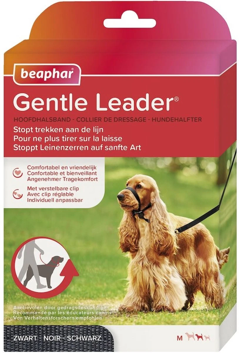 Beaphar Gentle Leader - Zwart - 54 Cm - Grote Honden 5 Beaphar Gentle Leader - Zwart - 54 Cm - Grote Honden - Afbeelding 5
