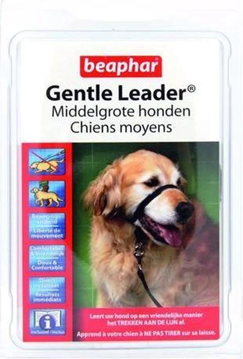 Beaphar Gentle Leader - Zwart - 54 Cm - Grote Honden 9 Beaphar Gentle Leader - Zwart - 54 Cm - Grote Honden - Afbeelding 9
