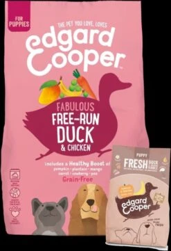 Edgard & Cooper Verse Scharreleend & Kip Puppy - Hondenvoer - 7kg -Hondenbenodigdheden 822x1200 1