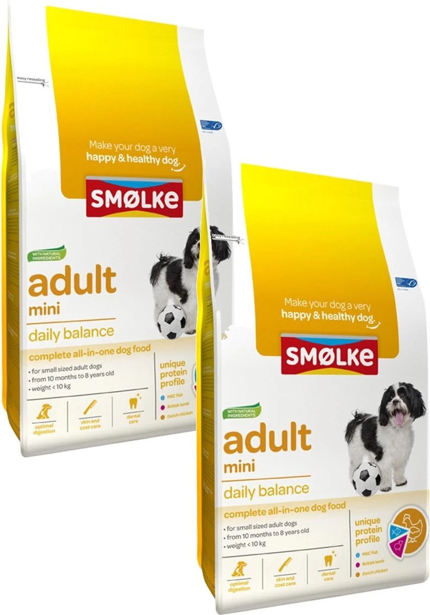 Smolke Adult Mini - Hondenvoer - 2 X 3 Kg 3 Smolke Adult Mini - Hondenvoer - 2 X 3 Kg - Afbeelding 3