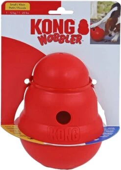 Kong Wobbler - Hondenspeelgoed - Rood - S - 15 X 11 Cm -Hondenbenodigdheden 855x1200 1
