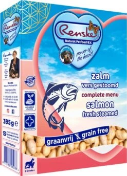 Renske Vers Vlees Zalm Graanvrij - Hondenvoer - 10 X 395 Gr -Hondenbenodigdheden 861x1200