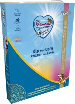 10x Renske Vers Gestoomd Complete Menu Kip - Lam 395 Gr -Hondenbenodigdheden 862x1200 1