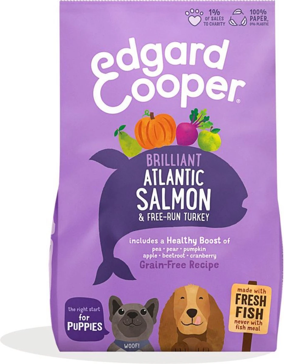Edgard & Cooper Hondenvoer Puppy Verse Zalm En Kalkoen 7 Kg 9 Edgard & Cooper Hondenvoer Puppy Verse Zalm En Kalkoen 7 Kg - Afbeelding 9