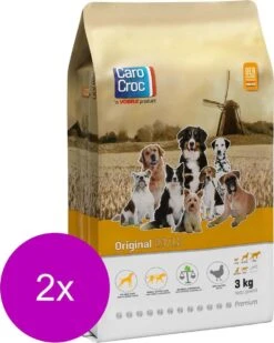 Carocroc Original Vlees&Granen&Gevogelte - Hondenvoer - 2 X 3 Kg